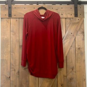 Maroon maternity top